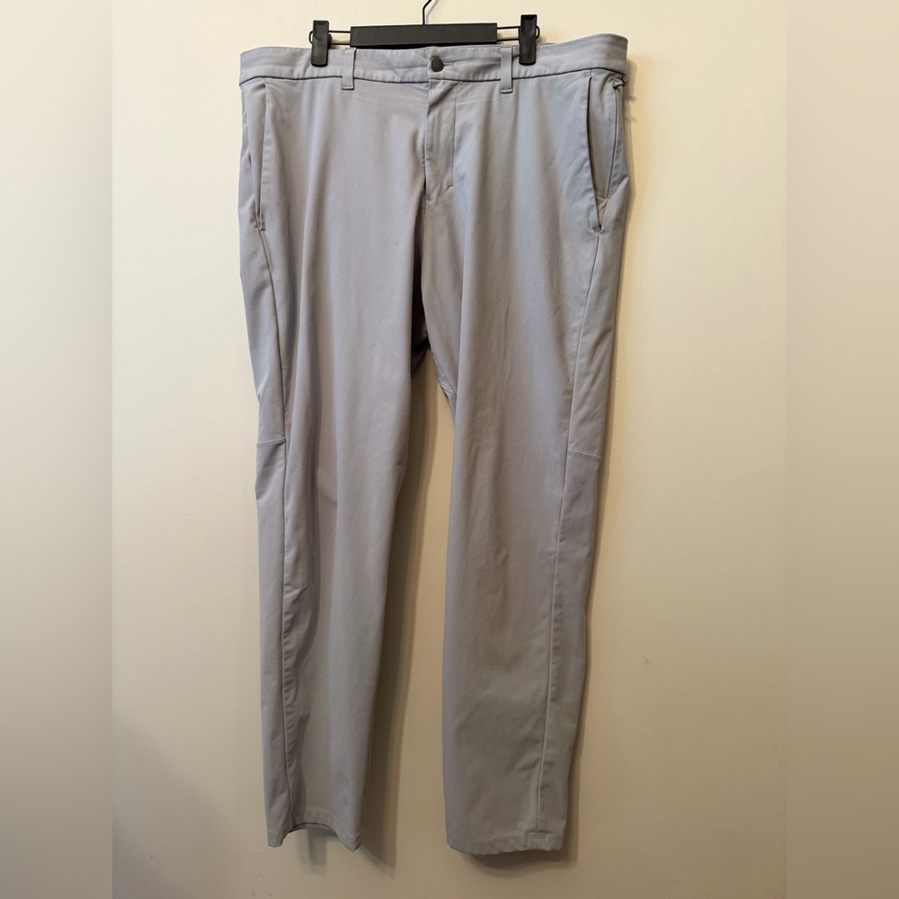 Lululemon Commission Pants Men’s 38x30 Gray Colored Warpstreme *flaws*